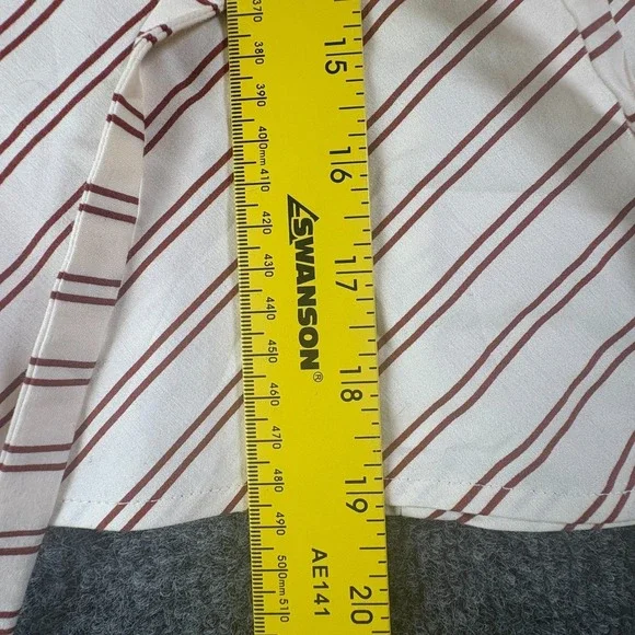 Reformation Tank Top Womens 2 Beige Brown Striped Tie Waist V Neck Casual Wear - Picture 8 of 10